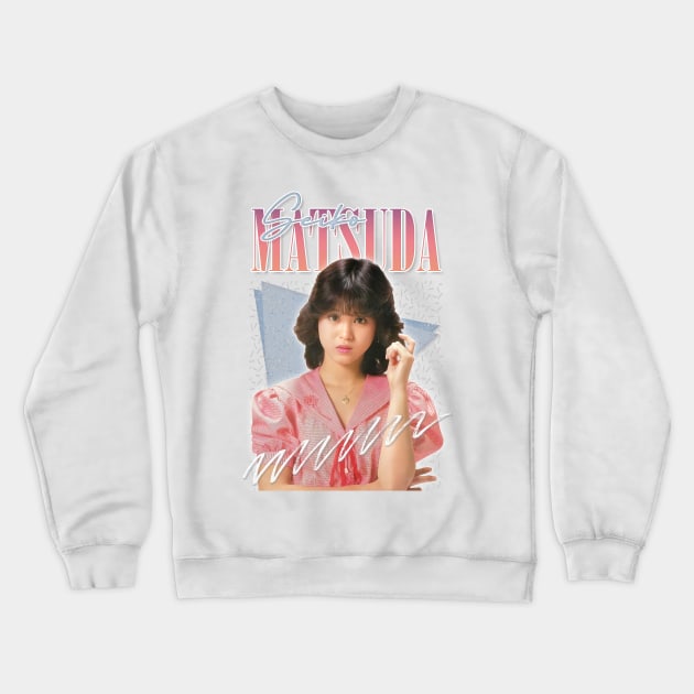 Seiko Matsuda /  Retro 80s Fan Art Design Crewneck Sweatshirt by DankFutura